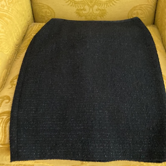 Talbots Black Shimmer Wool Blend Pencil Skirt - Picture 4 of 9